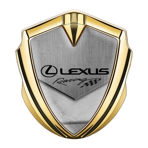 Lexus Emblem Ornament Gold Tarmac Texture Racing Logo Edition