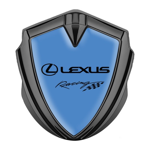 Lexus Bodyside Emblem Self Adhesive Graphite Glacial Blue Racing Logo