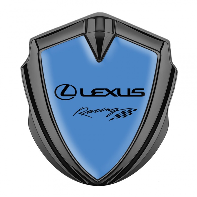 Lexus Bodyside Emblem Self Adhesive Graphite Glacial Blue Racing Logo