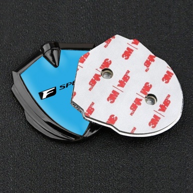 Lexus Bodyside Emblem Self Adhesive Graphite Sky Blue Black F Edition