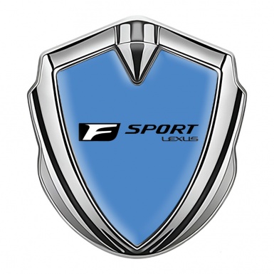 Lexus Fender Emblem Badge Silver Glacial Blue Black F Logo 