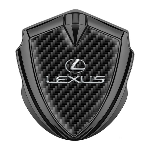Lexus Emblem Metal Badge Graphite Black Carbon Classic Lead Logo