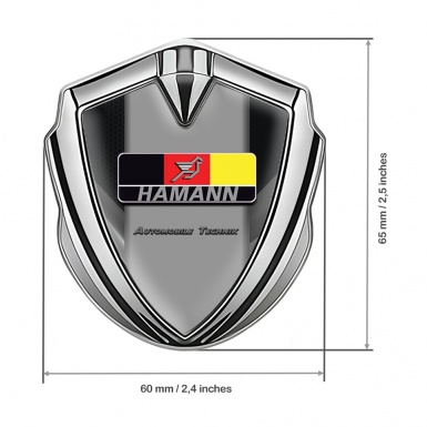 Hamann Emblem Ornament Silver Black Grey Elements German Motif