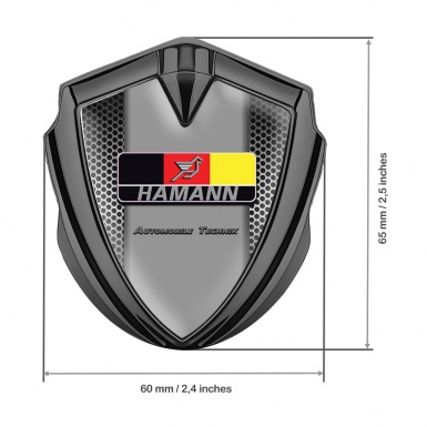 Hamann Bodyside Domed Emblem Graphite Light Grate German Motif