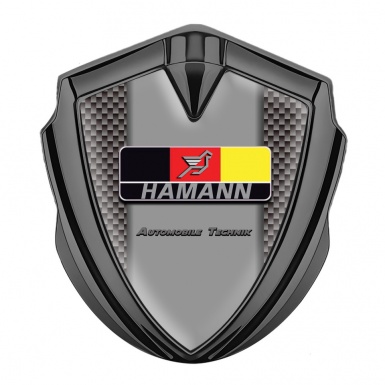 Hamann Emblem Self Adhesive Graphite Grey Carbon German Motif