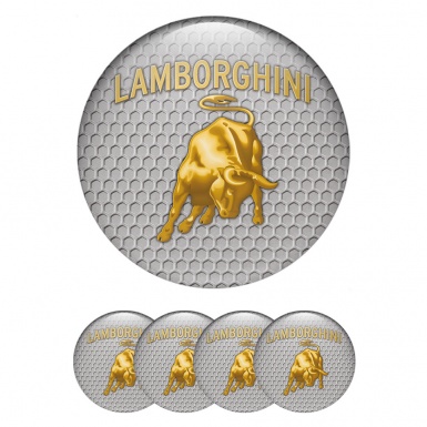 Lamborghini Silicone Stickers for Wheel Center Caps Honey Comb