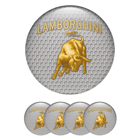 Lamborghini Silicone Stickers for Wheel Center Caps Honey Comb
