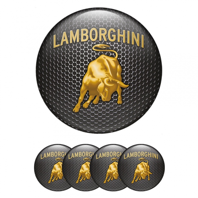 Lamborghini Emblems for Wheel Center Caps Mesh Design