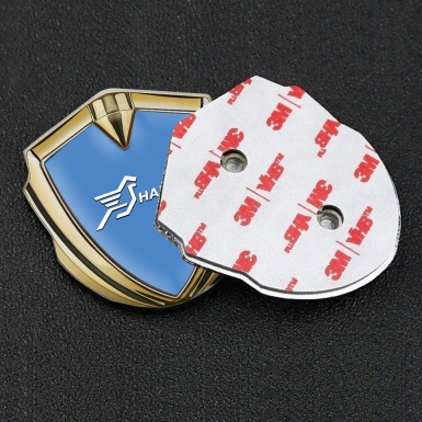 Hamann Emblem Ornament Gold Ice Blue Base White Pegasus Logo