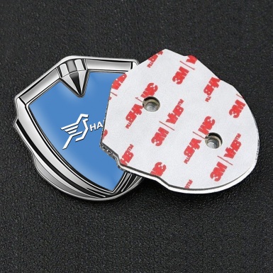 Hamann Emblem Ornament Silver Ice Blue Base White Pegasus Logo