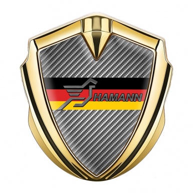 Hamann Emblem Ornament Gold Light Carbon Germany Flag Design