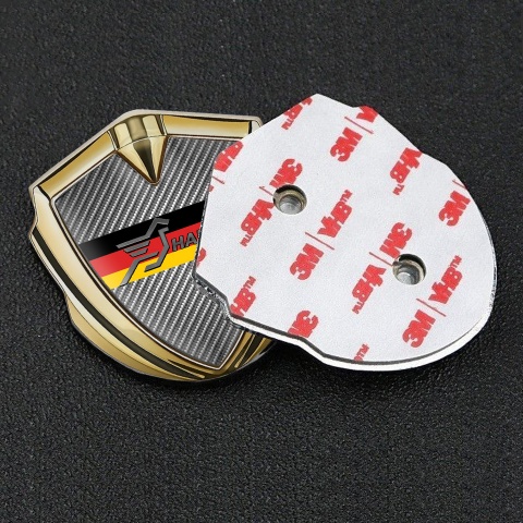 Hamann Emblem Ornament Gold Light Carbon Germany Flag Design