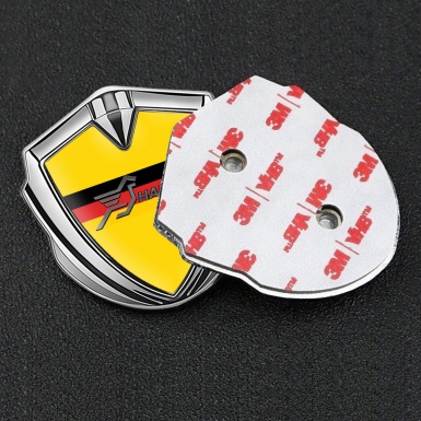 Hamann Bodyside Domed Emblem Silver Yellow Base Germany Flag Design