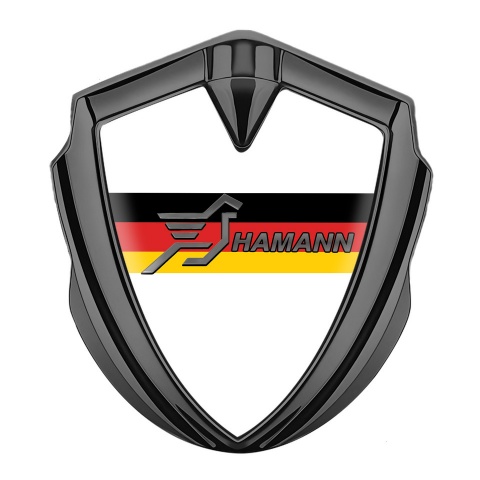Hamann Silicon Emblem Graphite Pure White Germany Flag Design