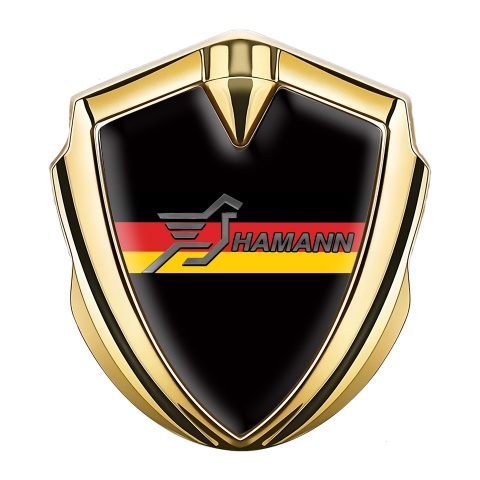 Hamann Silicon Emblem Gold Pure Black Germany Flag Edition