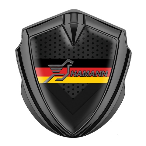 Hamann Badge Self Adhesive Graphite Dark Mesh Germany Flag Edition