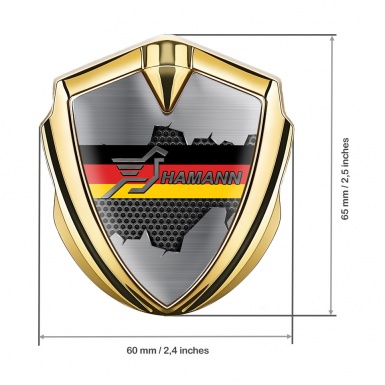 Hamann Emblem Ornament Gold Torn Pattern Germany Flag Edition