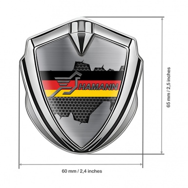 Hamann Emblem Ornament Silver Torn Pattern Germany Flag Edition