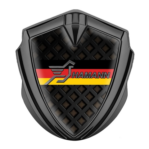 Hamann Bodyside Domed Emblem Graphite Dark Fence Germany Flag Edition