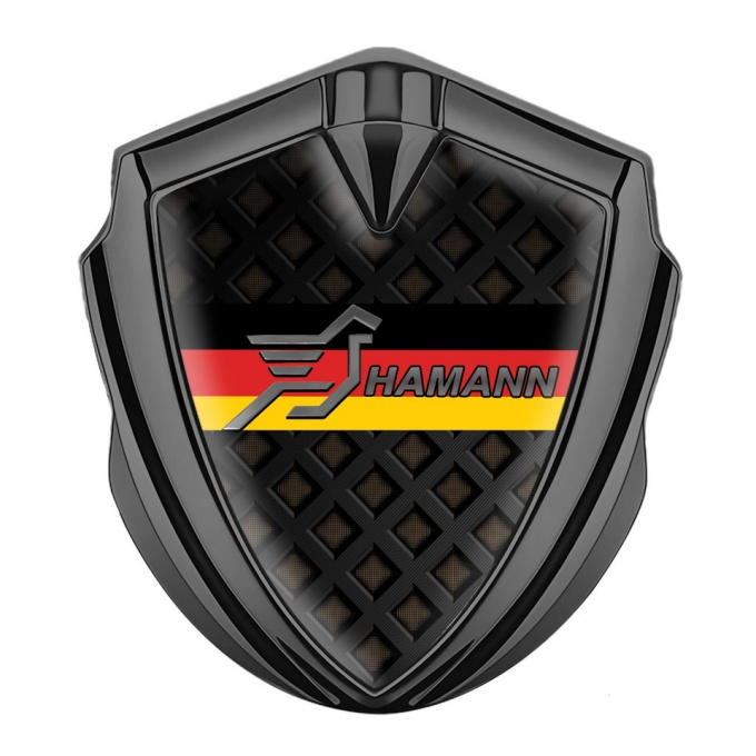 Hamann Bodyside Domed Emblem Graphite Dark Fence Germany Flag Edition