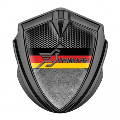Hamann Silicon Emblem Graphite Rough Stone Germany Flag Edition