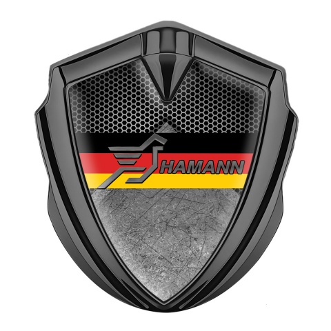 Hamann Silicon Emblem Graphite Rough Stone Germany Flag Edition