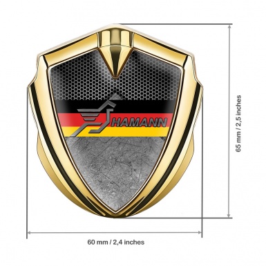 Hamann Silicon Emblem Gold Rough Stone Germany Flag Edition