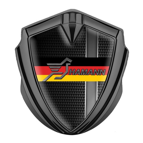 Hamann Fender Emblem Badge Graphite Grey Stripe Germany Flag Edition