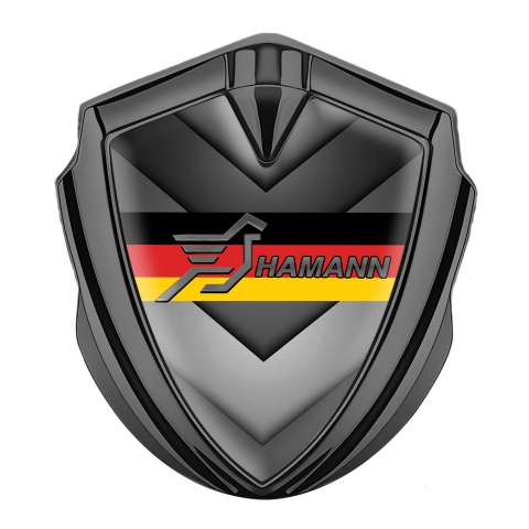 Hamann Domed Emblem Graphite Arrow Pattern Germany Flag Edition