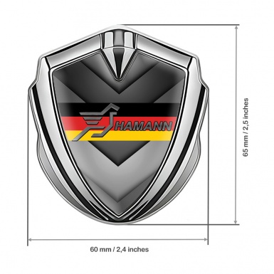 Hamann Domed Emblem Silver Arrow Pattern Germany Flag Edition