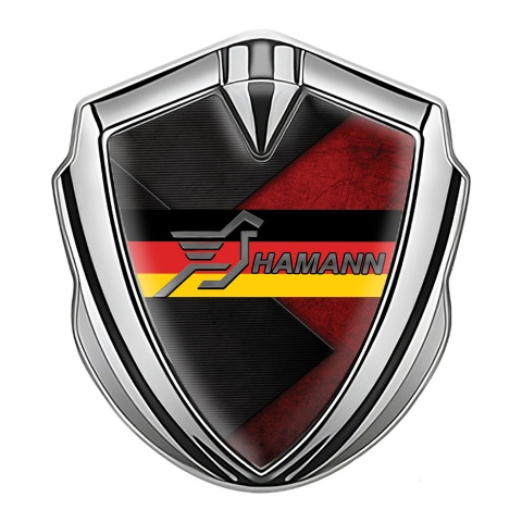 Hamann Bodyside Domed Emblem Silver Red Panel Germany Flag Motif