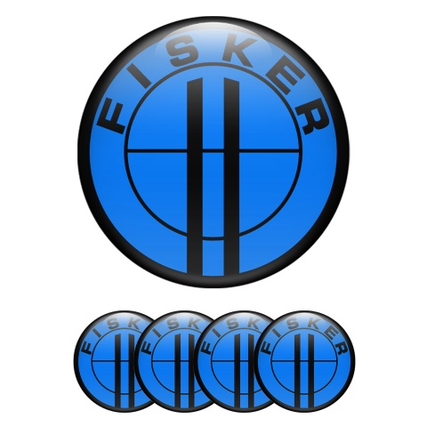 Karma Fisker Emblems for Wheel Center Caps Navy Logo