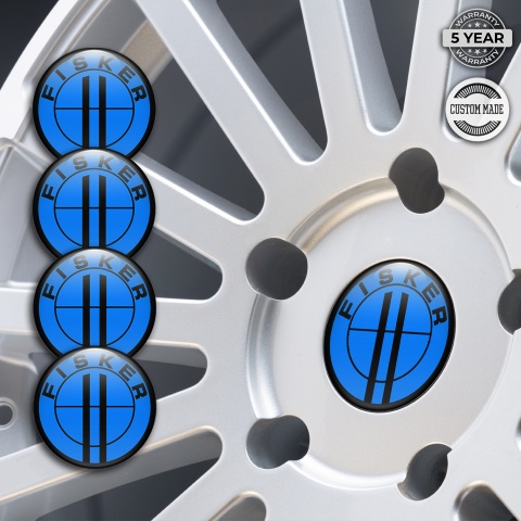 Karma Fisker Emblems for Wheel Center Caps Navy Logo