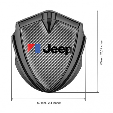 Jeep Metal Emblem Badge Graphite Light Carbon American Motors Edition