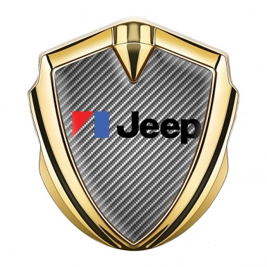 Jeep Metal Emblem Badge Gold Light Carbon American Motors Edition