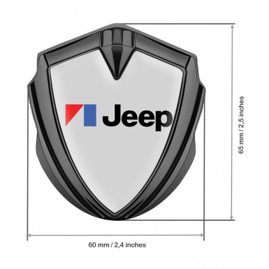 Jeep Emblem Ornament Graphite Moon Grey American Motors Variant