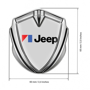 Jeep Emblem Ornament Silver Moon Grey American Motors Variant