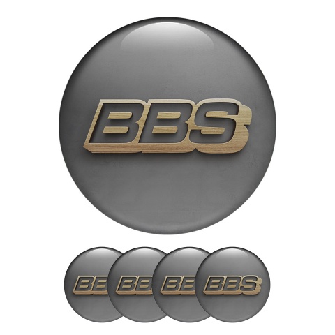 BBS Center Hub Dome Stickers Gray Dream
