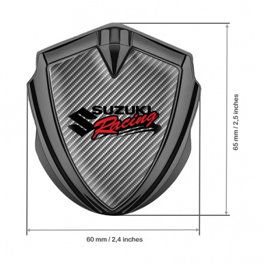 Suzuki Emblem Ornament Graphite Light Carbon Racing Logo Design