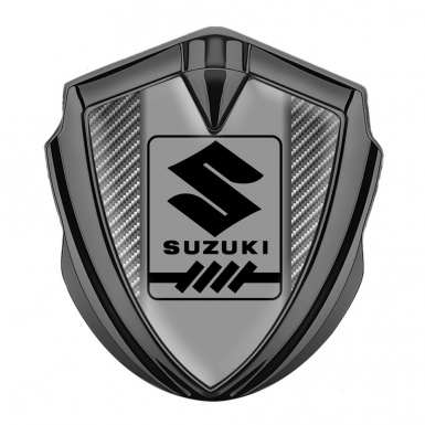 Suzuki Emblem Ornament Badge Graphite Light Carbon Black Gearshift Logo