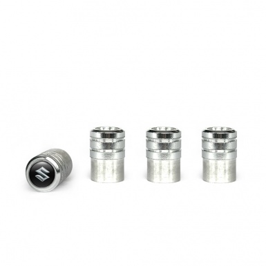 Suzuki Valve Caps Aluminium 4 pcs 3D Logo