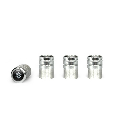 Suzuki Valve Caps Aluminium 4 pcs 3D Logo