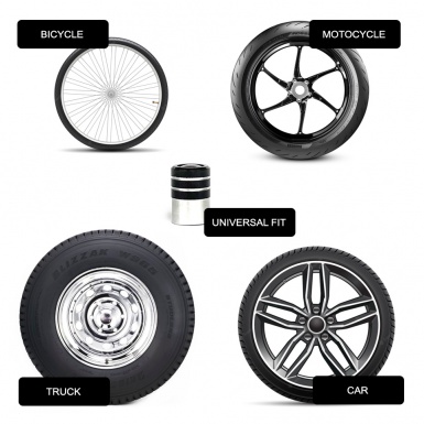 Suzuki Valve Caps Tire Black - Aluminium 4 pcs red