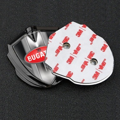 Bugatti Emblem Fender Badge Graphite Grey Elements Italian Motif