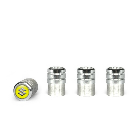 Suzuki Valve Caps Aluminium 4 pcs Yellow