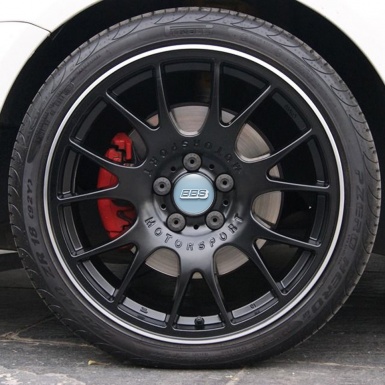 BBS Center Hub Dome Stickers Baby Blue Line