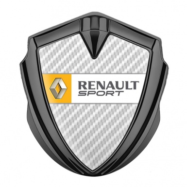 Renault Badge Self Adhesive Graphite White Carbon Orange Sport Edition