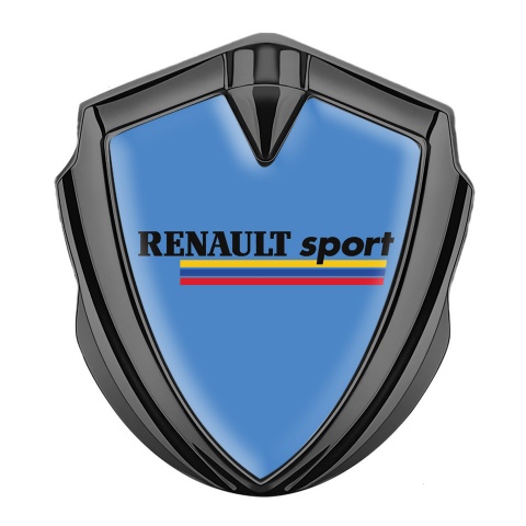 Renault Sport Emblem Ornament Graphite Pastel Blue Base Tricolor Edition
