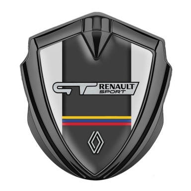 Renault GT Fender Emblem Badge Graphite Grey Frame Tricolor Edition