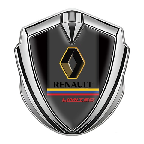 Renault GT Silicon Emblem Silver Black Base Limited Edition